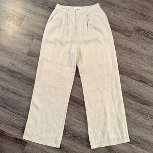 DISSH Cream Wide Leg Pants